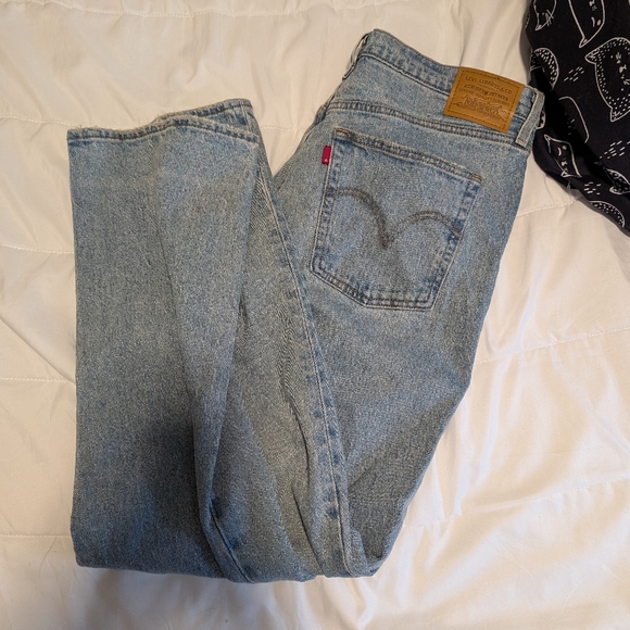 Levi's Ribcage Straight Ankle Jeans - Size 32 - Picture 1 of 7
